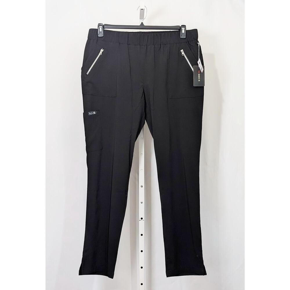 Koi Basics Scrub Pants Black Jane Women's Size XL Tall XLT 737-T-002 New